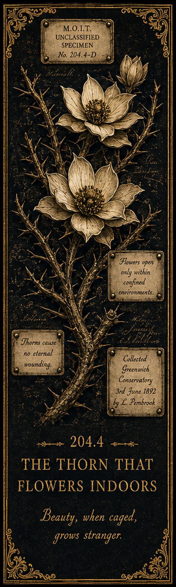 Unclassified Specimens Bookmarks | Dark Academia Printable | Museum Aesthetic | Gothic Book Lover Gift | Collectors Items