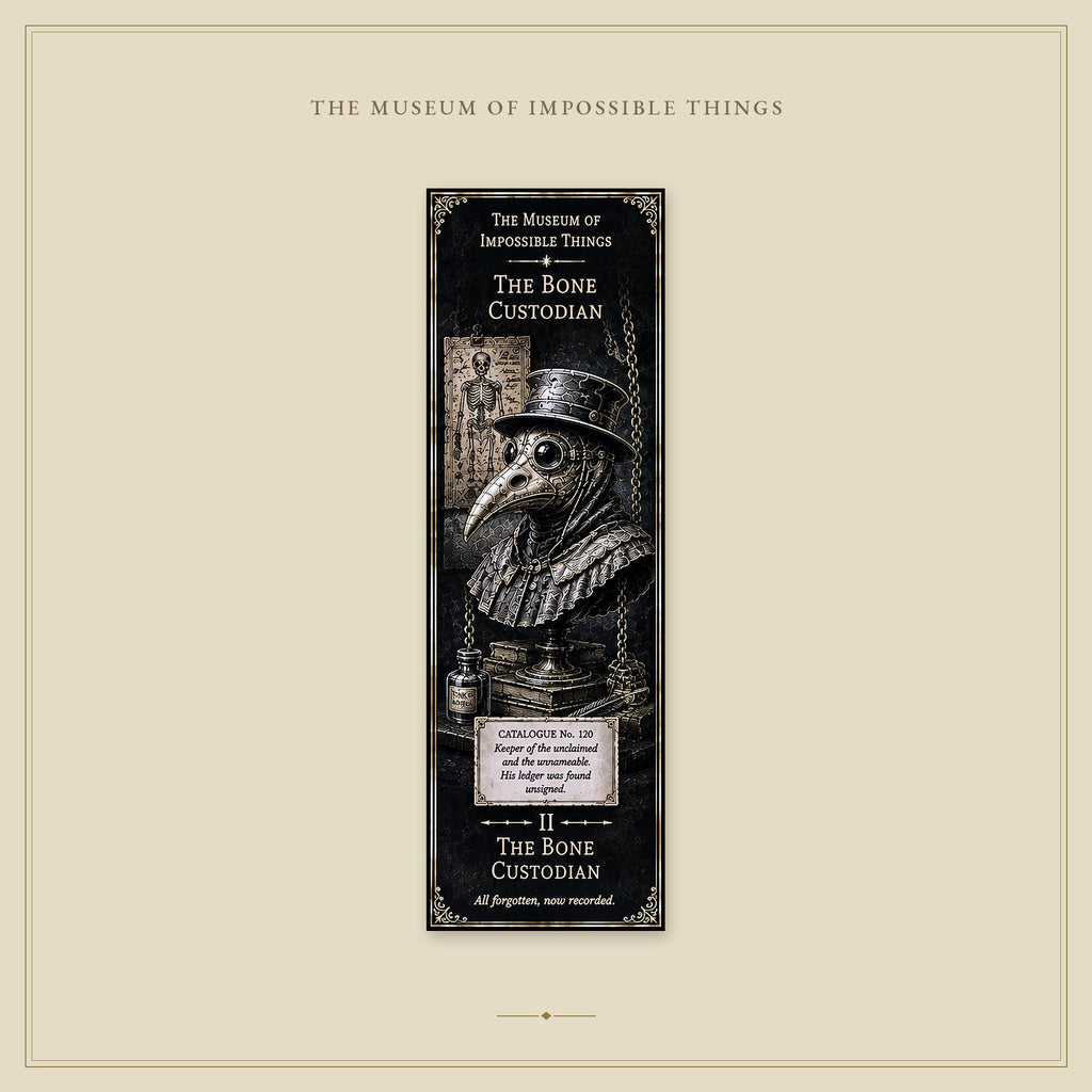 The Forgotten Exhibits Bookmark | Dark Academia Set of 5 | Standard or Magnetic | Gothic Cabinet of Curiosities