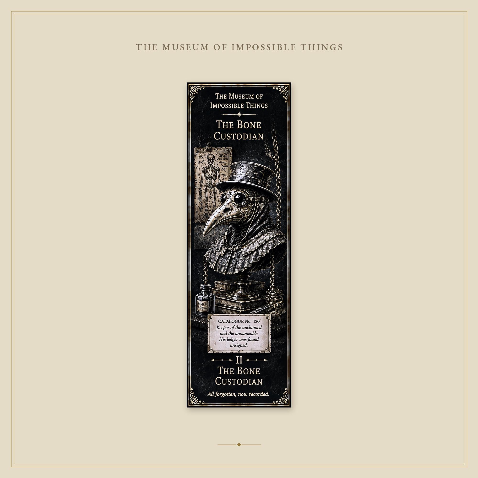 The Forgotten Exhibits Bookmark | Dark Academia Set of 5 | Standard or Magnetic | Gothic Cabinet of Curiosities