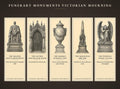 Victorian Mourning Funerary Monuments Bookmarks | Dark Academia Gothic Printables (Digital Download)
