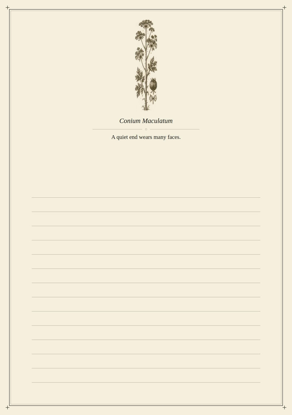 The Poison Garden - Grimoire of Forbidden Botanicals | Dark Academia Printable | Toxic Plants Journal Pages | Witchy Dividers