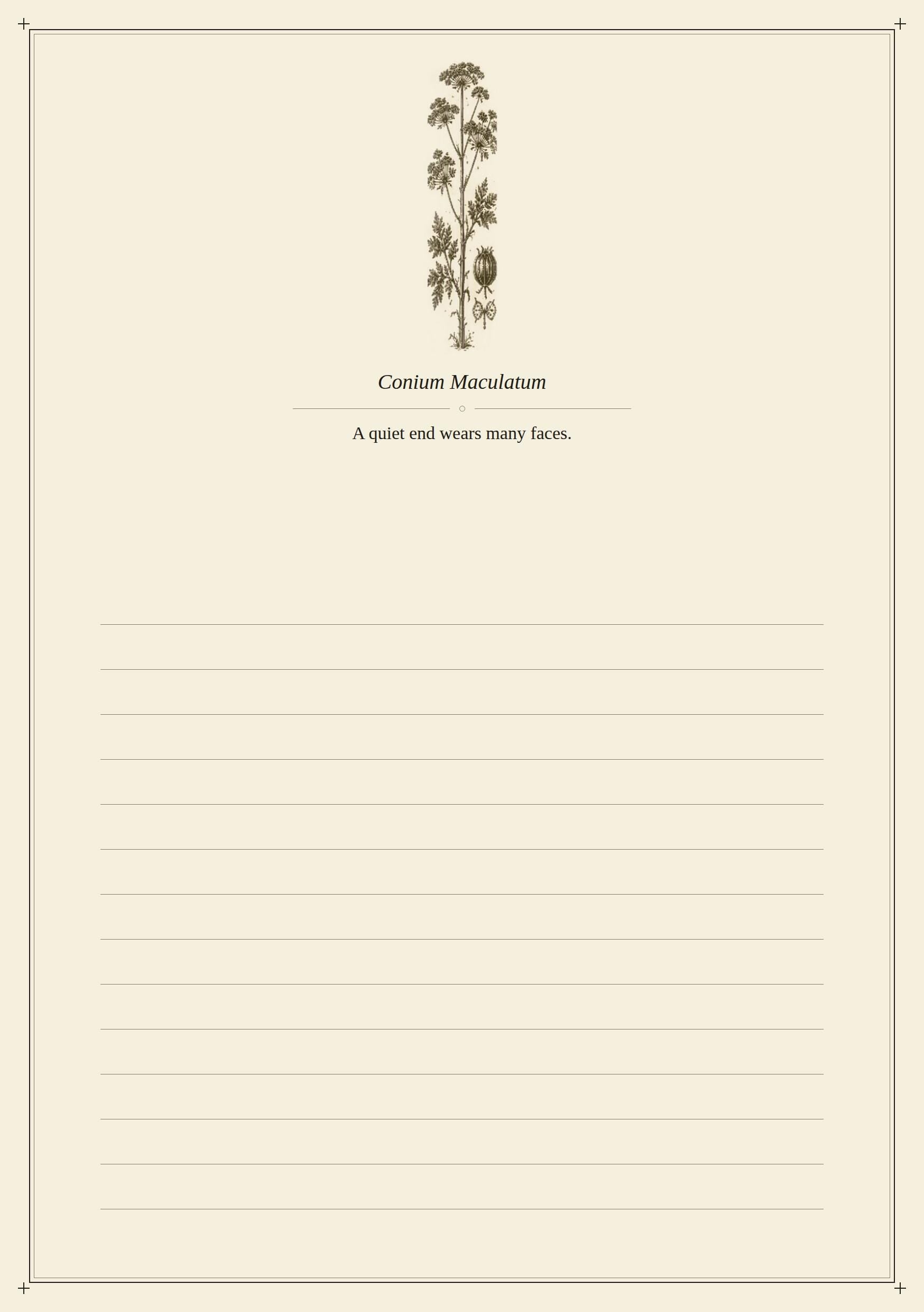 The Poison Garden - Grimoire of Forbidden Botanicals | Dark Academia Printable | Toxic Plants Journal Pages | Witchy Dividers