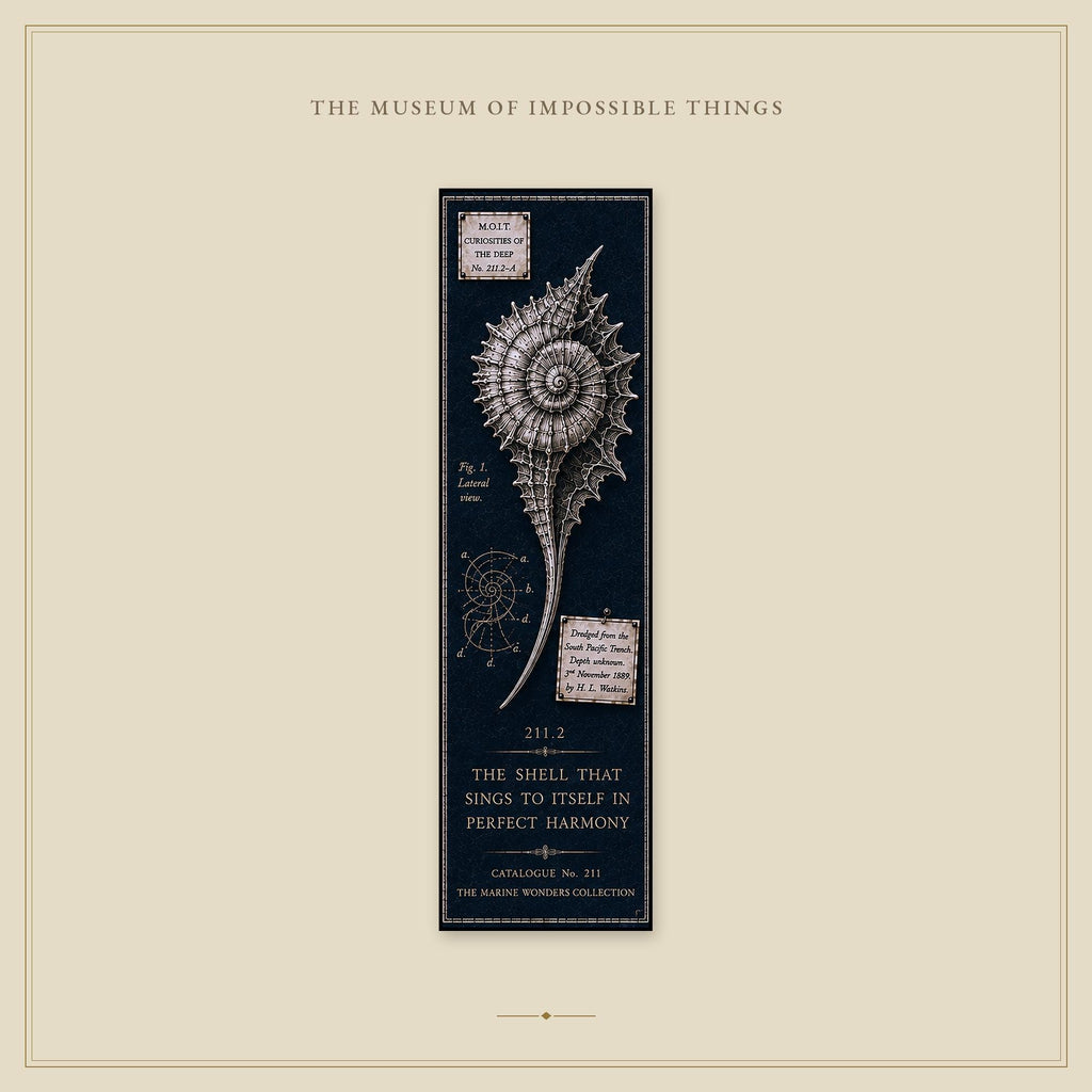 Marine Wonders Bookmark | Dark Academia Set of 5 | Standard or Magnetic | Gothic Cabinet of Curiosities