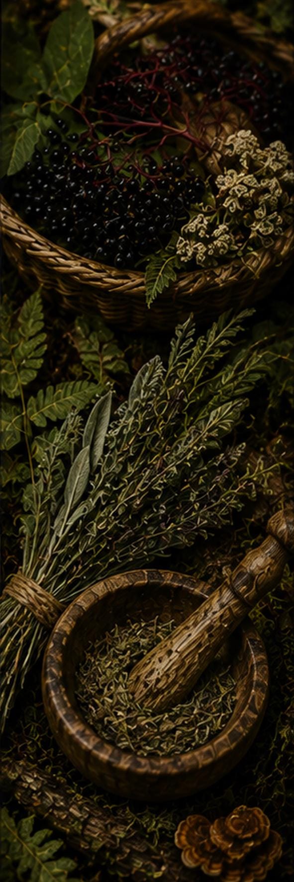 The Forager - Goblincore Bookmarks | Woodland Botanical, Edible Mushrooms, Forager Art, Digital Download