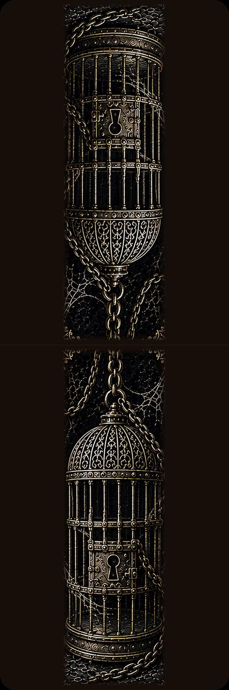 The Silent Confinement Bookmark | Dark Academia Set of 5 | Standard or Magnetic | Gothic Cabinet of Curiosities