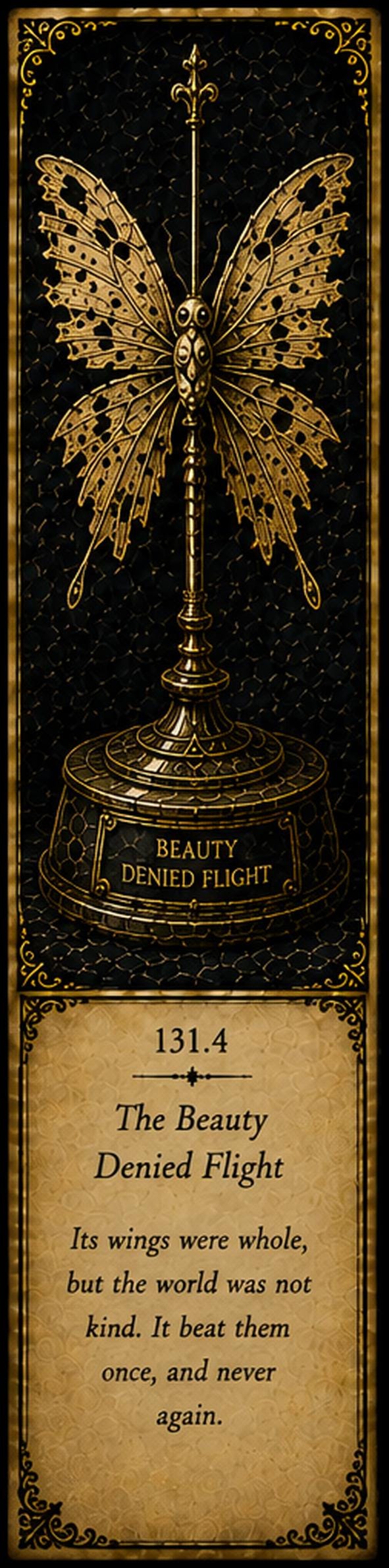 The Starved Menagerie, Dark Academia Printable Bookmarks | Gothic Curiosities | Antique Gold Design | Book Lover Gifts