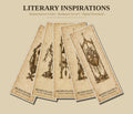 Literary Inspirations Printable Bookmarks | Biomechanical Codex Dark Academia | Digital Download | Book Lover Gift