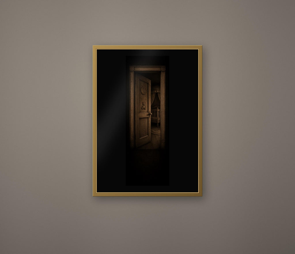 The Dreaming House Prints, Dark Academia Gothic Wall Art | Antique Gold Black Illustration | Digital Download | Moody Home Decor