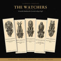 Cathedral Gargoyles The Watchers Printable Bookmarks | Dark Academia Gothic Bookmark Set | Digital Download Print & Cut