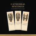Cathedral Gargoyles Cathedral Sentinels Bookmark | Dark Academia Gargoyle Bookmark | Standard or Magnetic Page Marker