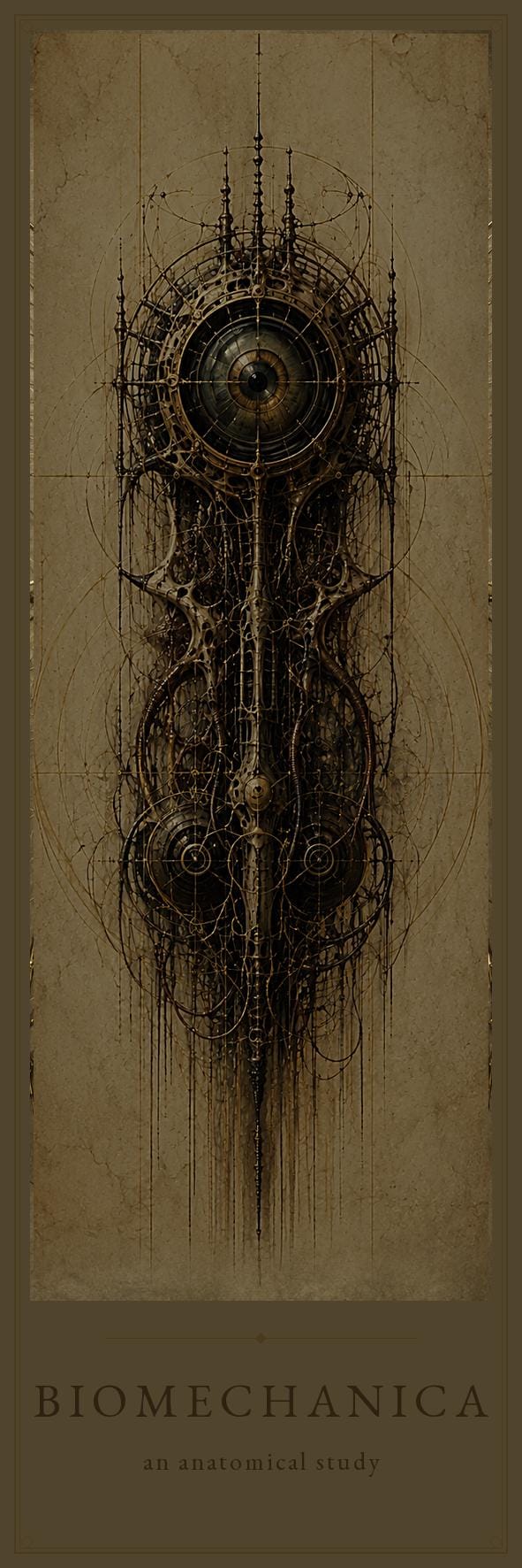 Eyes & Orbs Biomechanical Bookmark | Dark Academia Gothic | Anatomical Page Marker, Macabre Book Lover Gift