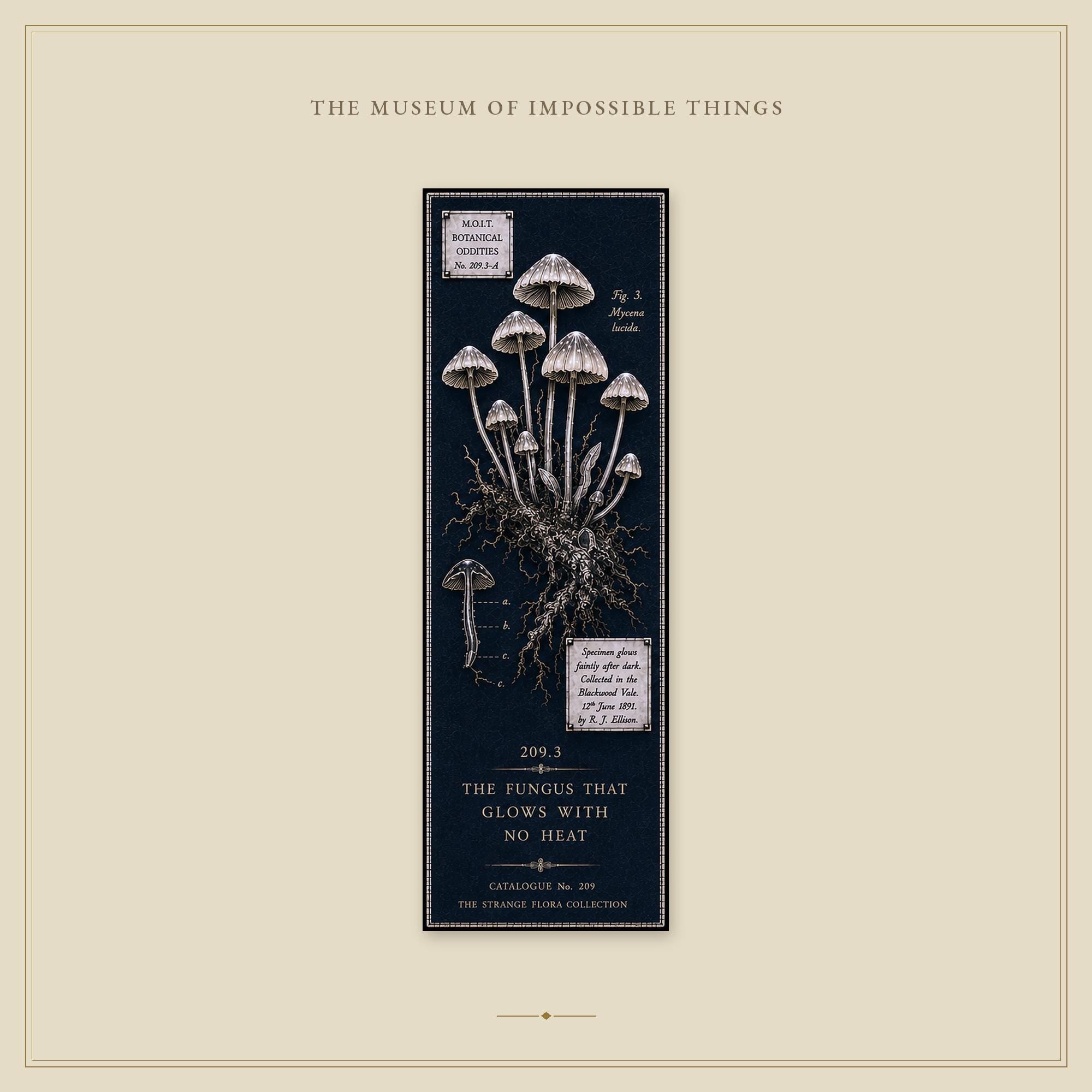 Strange Flora Bookmark | Dark Academia Set of 5 | Standard or Magnetic | Gothic Cabinet of Curiosities
