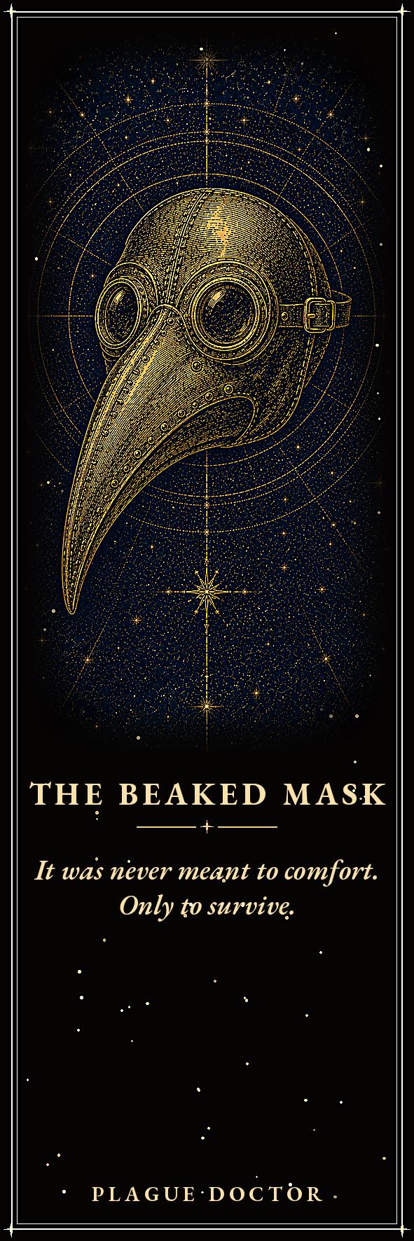Plague Doctor Artifacts Printable Bookmarks | Dark Academia Gothic | Beaked Mask Design | Occult Stationery | Digital Download