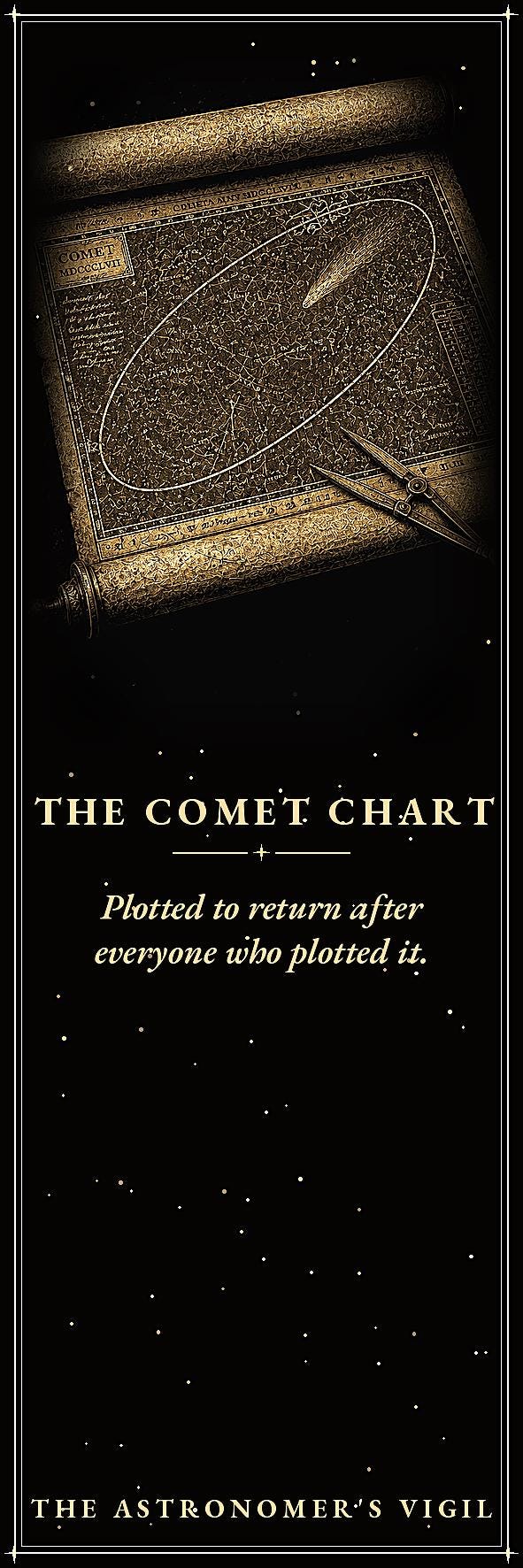 The Astronomer's Vigil Printable Bookmarks | Dark Academia Gothic Bookmark Set | Celestial Digital Download