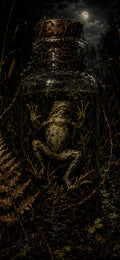 Things Beneath The Roots - Dark Goblincore Frog Wallpaper | Moody Lock Screen | Gothic Fantasy | Phone Bundle