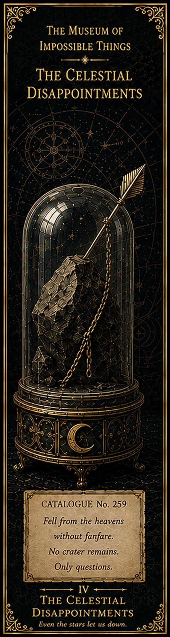 The Taxidermy of Things That Shouldn't Exist, Gothic Printable Bookmarks | Dark Academia | Antique Gold, Collector Gift