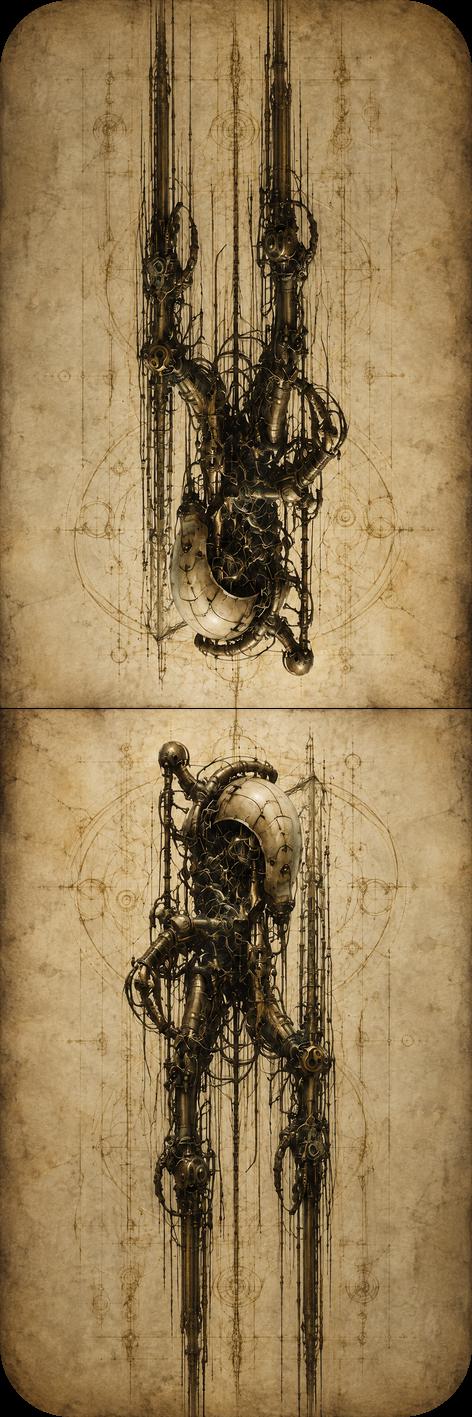 Insects & Wings Biomechanical Bookmark | Dark Academia Anatomy | Magnetic Page Marker | Gothic Sci-Fi | Book Lover Gift