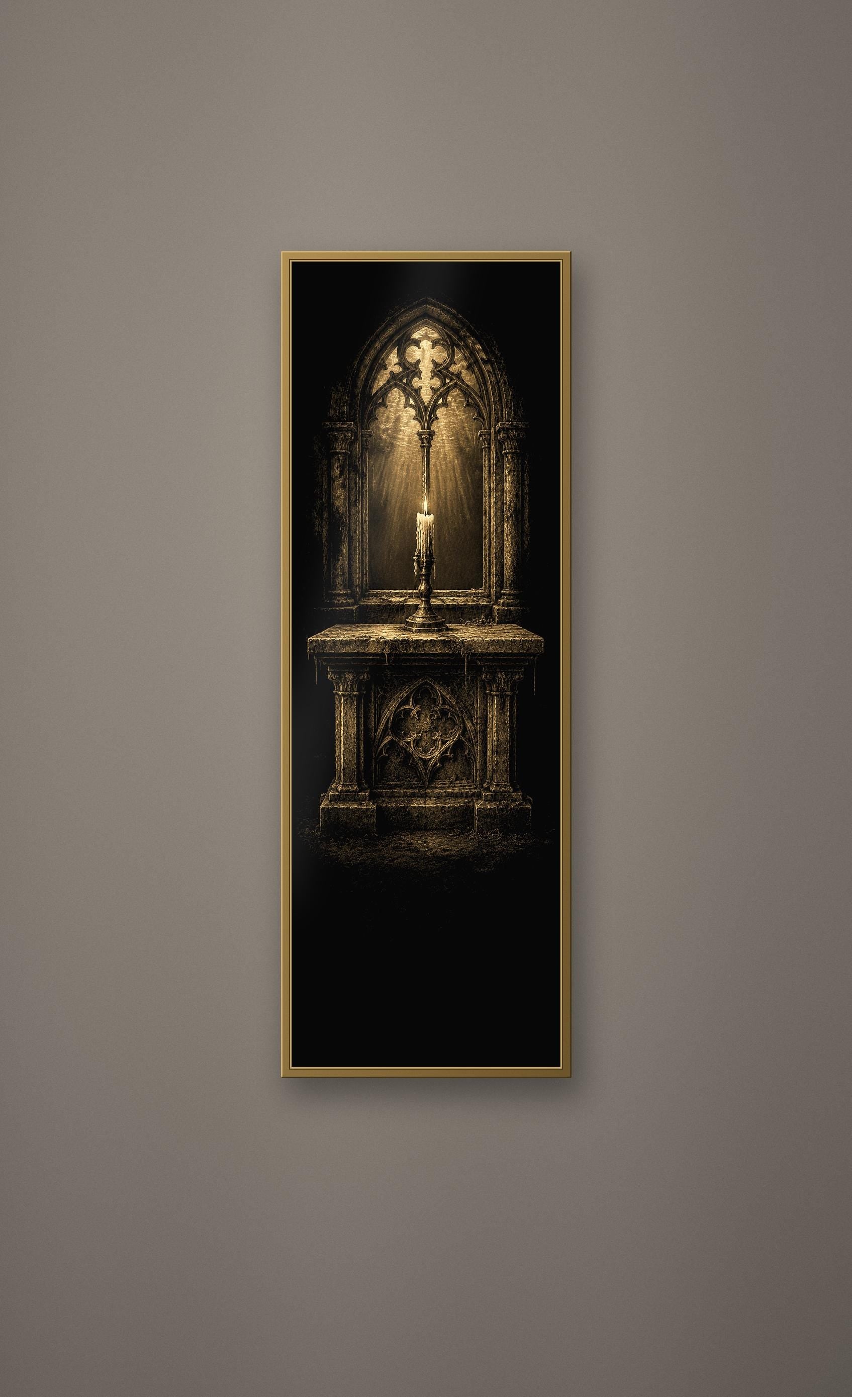 The Submerged Chapel — Gothic Wall Art Collection | Digital Download