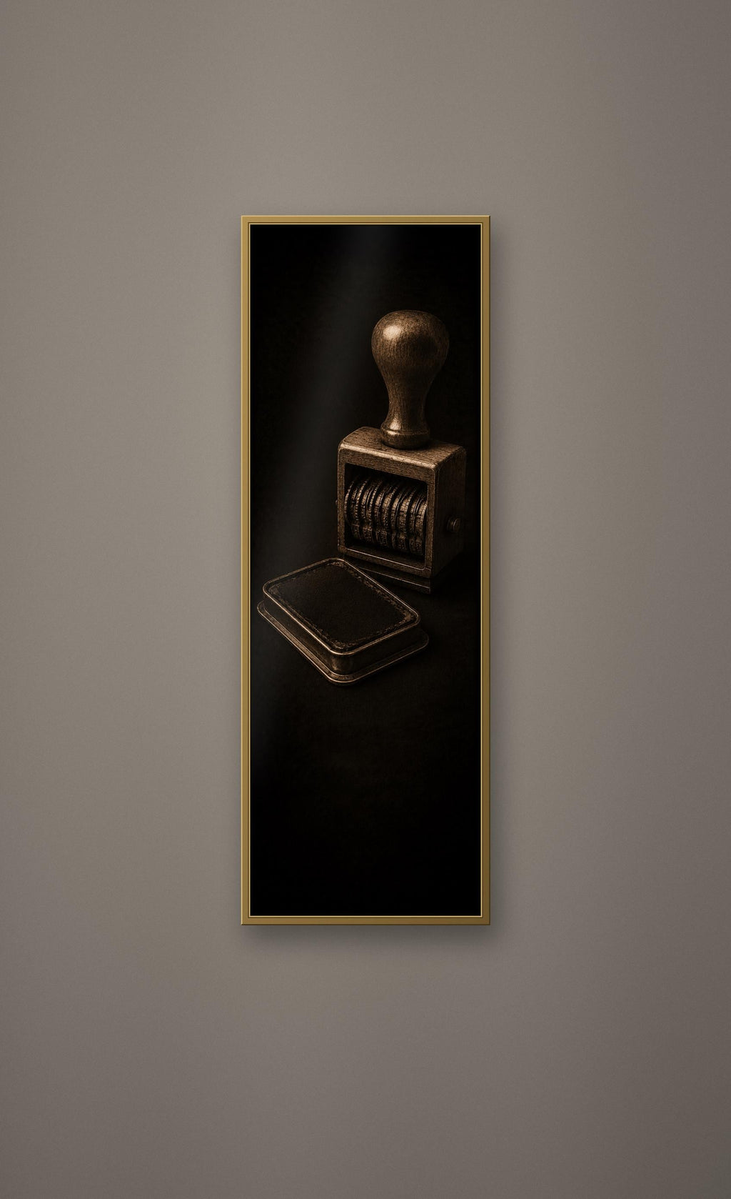 The Last Librarian, Dark Academia Gothic Library Prints | Antique Stamp Wall Art, Gold Black Digital Download | Book Lover Decor