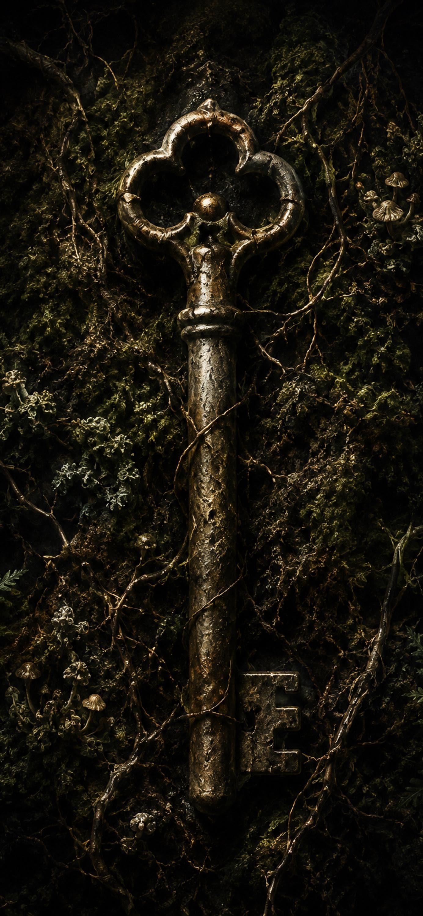 Things Beneath The Roots - Dark Goblincore Frog Wallpaper | Moody Lock Screen | Gothic Fantasy | Phone Bundle