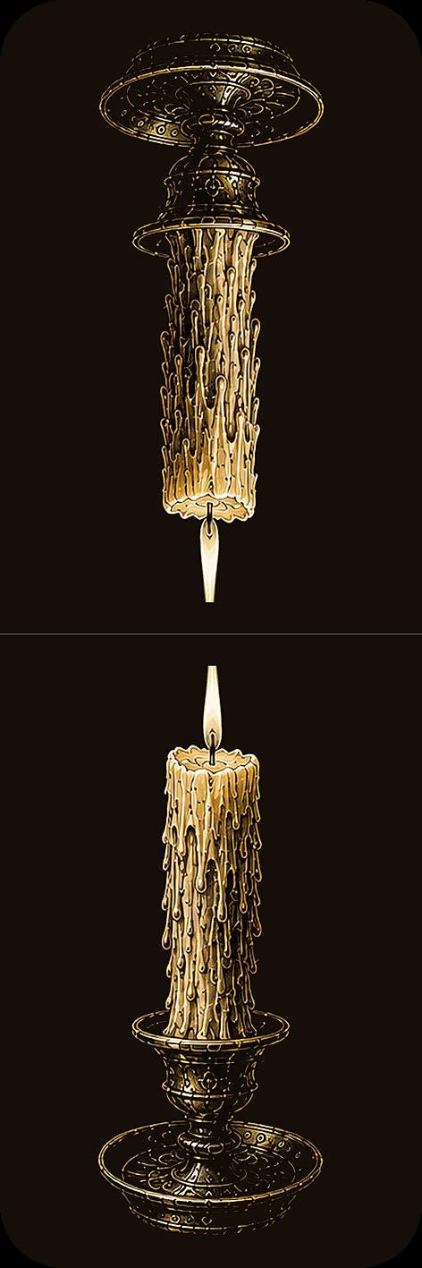 Lights That Refuse to Die Bookmark | Dark Academia Set of 5 | Standard or Magnetic | Gothic Cabinet of Curiosities
