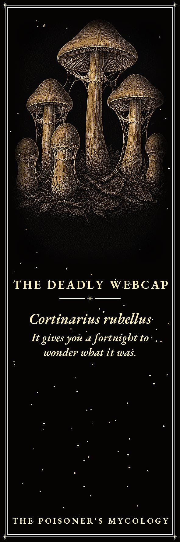 The Poisoner's Mycology Printable Bookmarks | Dark Academia Gothic | Toxic Fungi Page Markers | Occult Gift Set