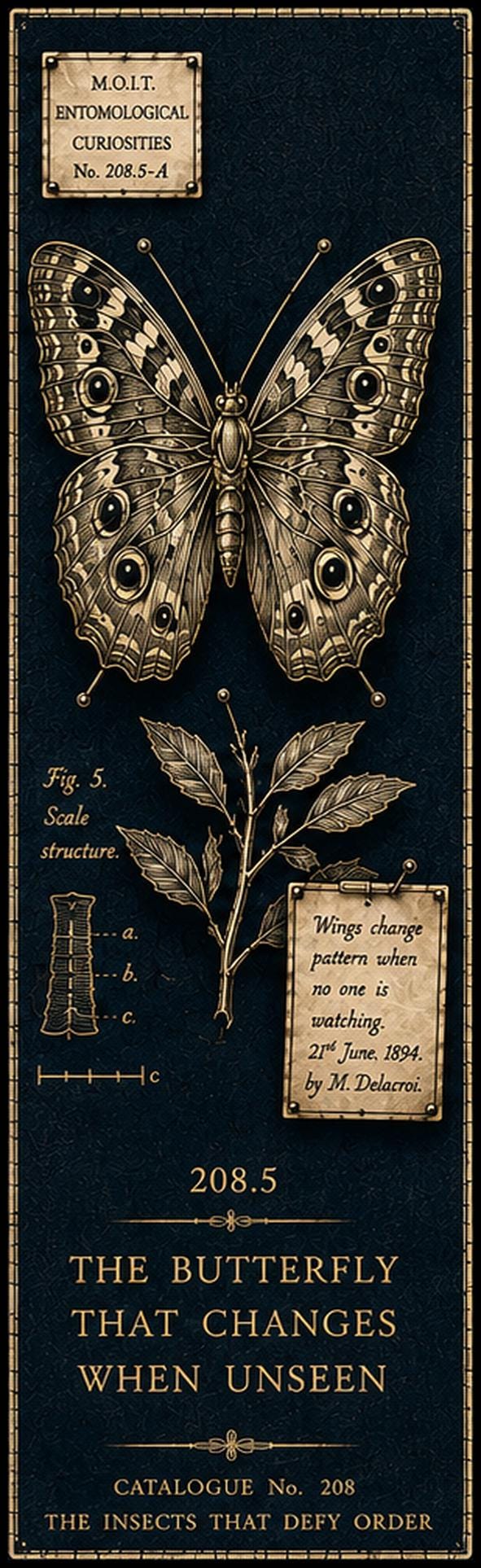 Entomological Curiosities Printable Bookmarks | Dark Academia Gothic | Beetle, Moth, Dragonfly Art | Book Lover Gift Set