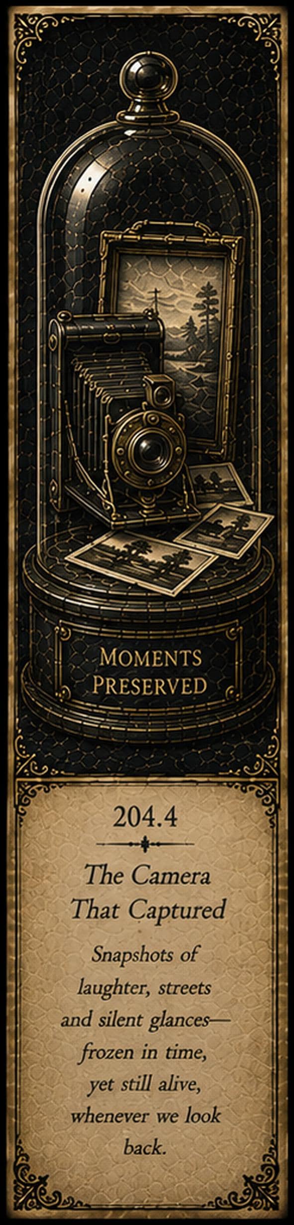 Echoes of Devotion Printable Bookmarks | Dark Academia, Antique Gold Design | Gothic Cabinet of Curiosities, Book Lover Gift