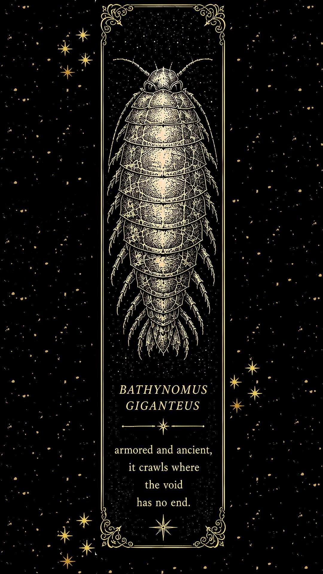 Gothic Phone Wallpaper Bundle | Deep Sea Cryptid Digital Download | Dark Academia Lock Screen | Cosmic Horror Aesthetic Set