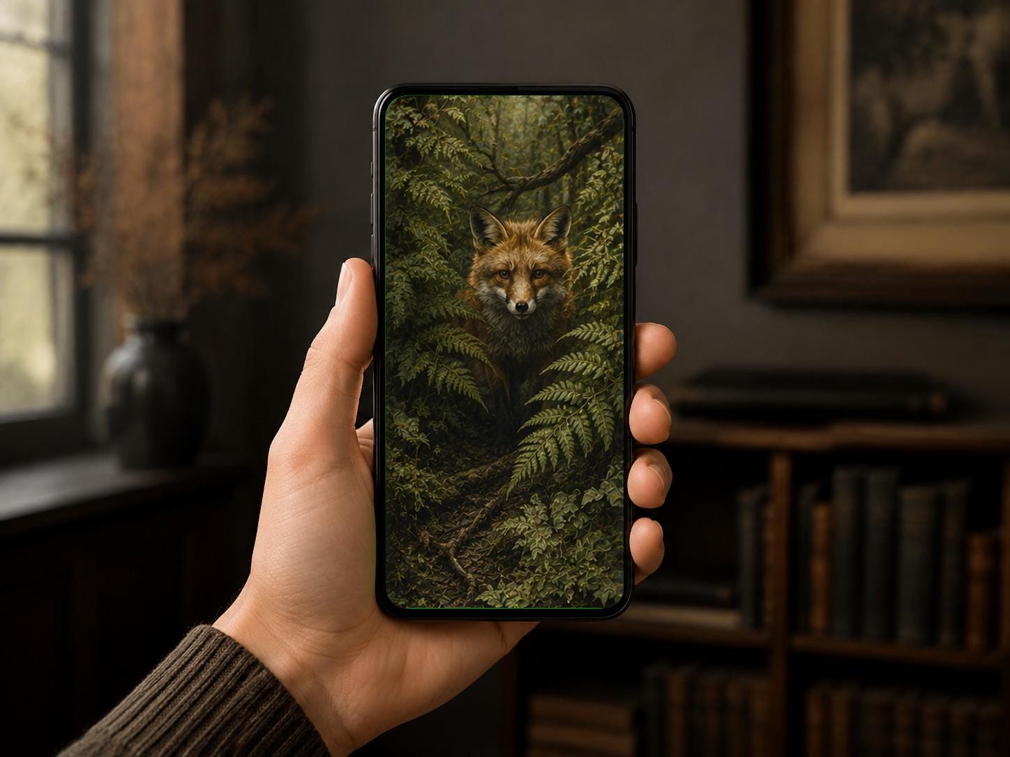 Forest Creatures Phone Wallpaper Bundle | Moody Woodland Scenes, Lock Screen, Cottagecore Digital Download