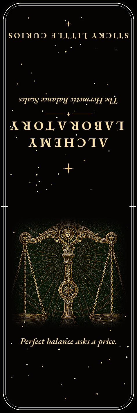 Alchemy Laboratory Bookmark | Dark Academia Alchemy Bookmark | Standard or Magnetic Page Marker