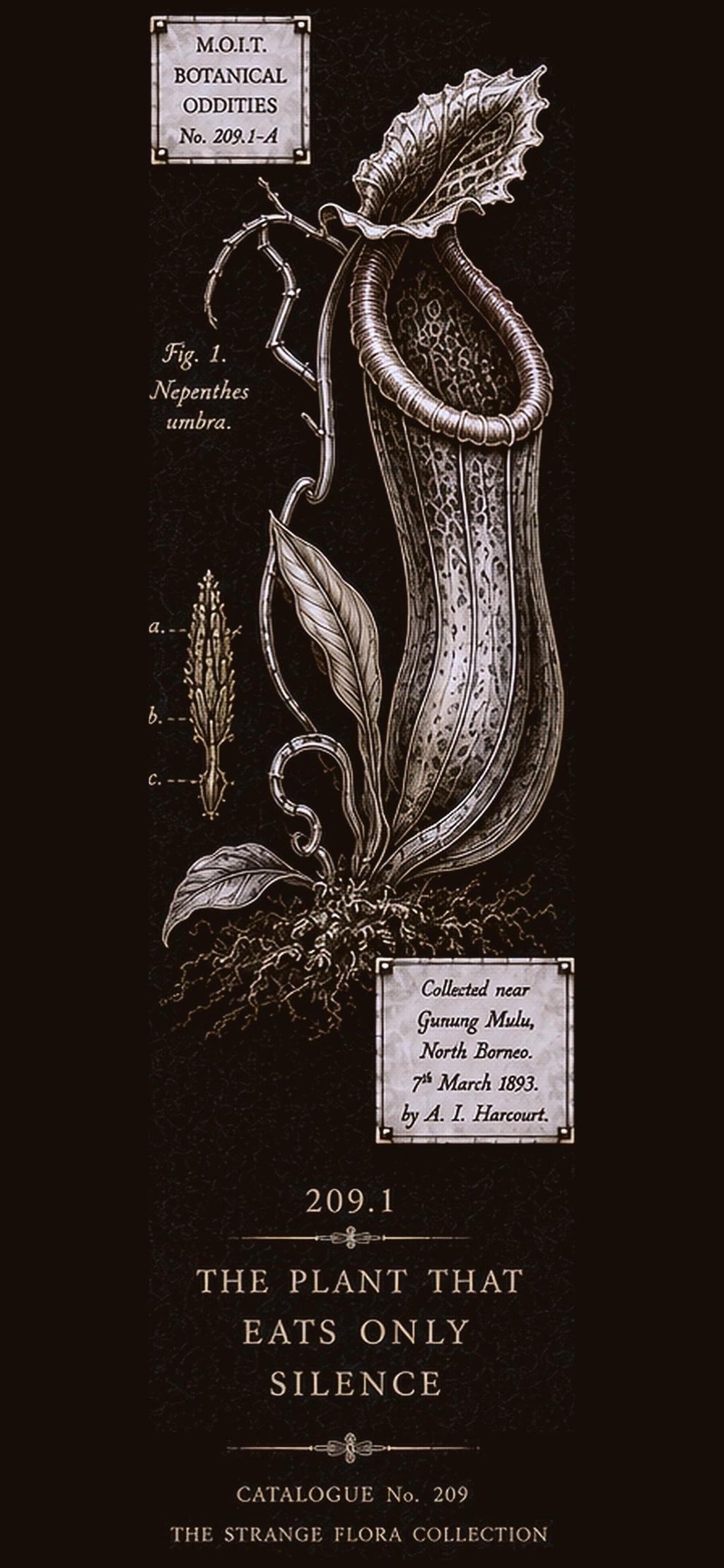 Strange Flora Phone Wallpaper Bundle | Dark Academia Lock Screen, Botanical Digital Art | iPhone & Android