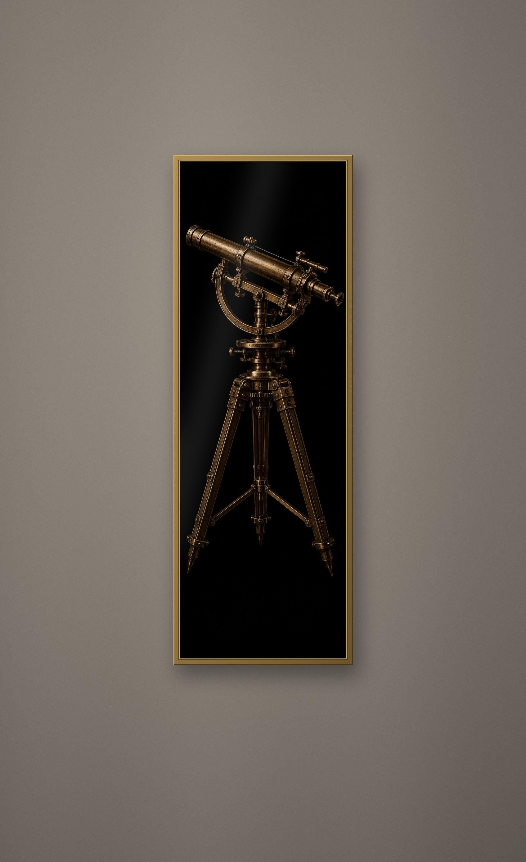 Forgotten Observatory: Dark Academia Celestial Prints | Gold On Black | Orrery Wall Art | Astronomy Digital Download