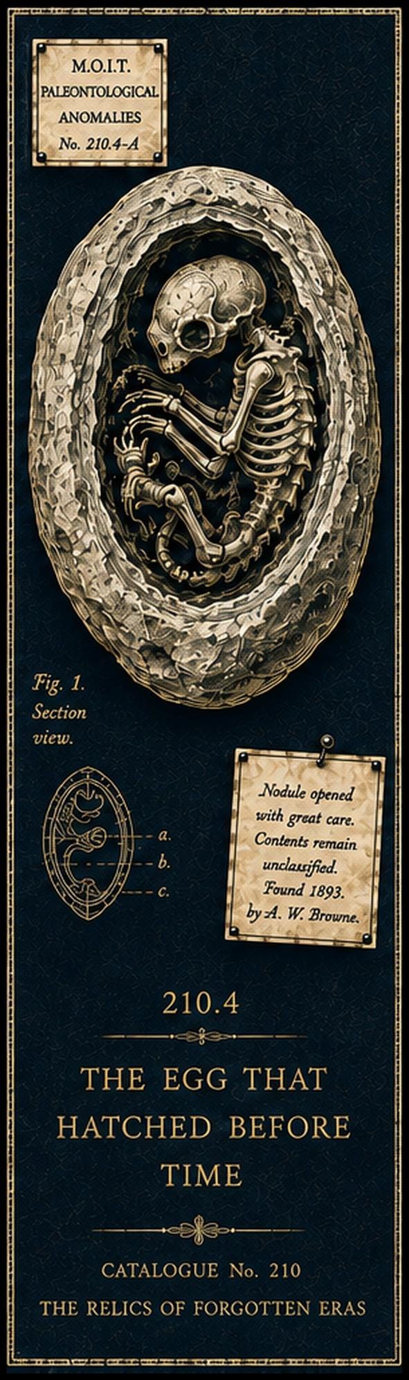 Relics of Forgotten Eras, Dark Academia Printable Bookmarks | Gothic Cabinet Curiosities | Antique Gold Memento Mori