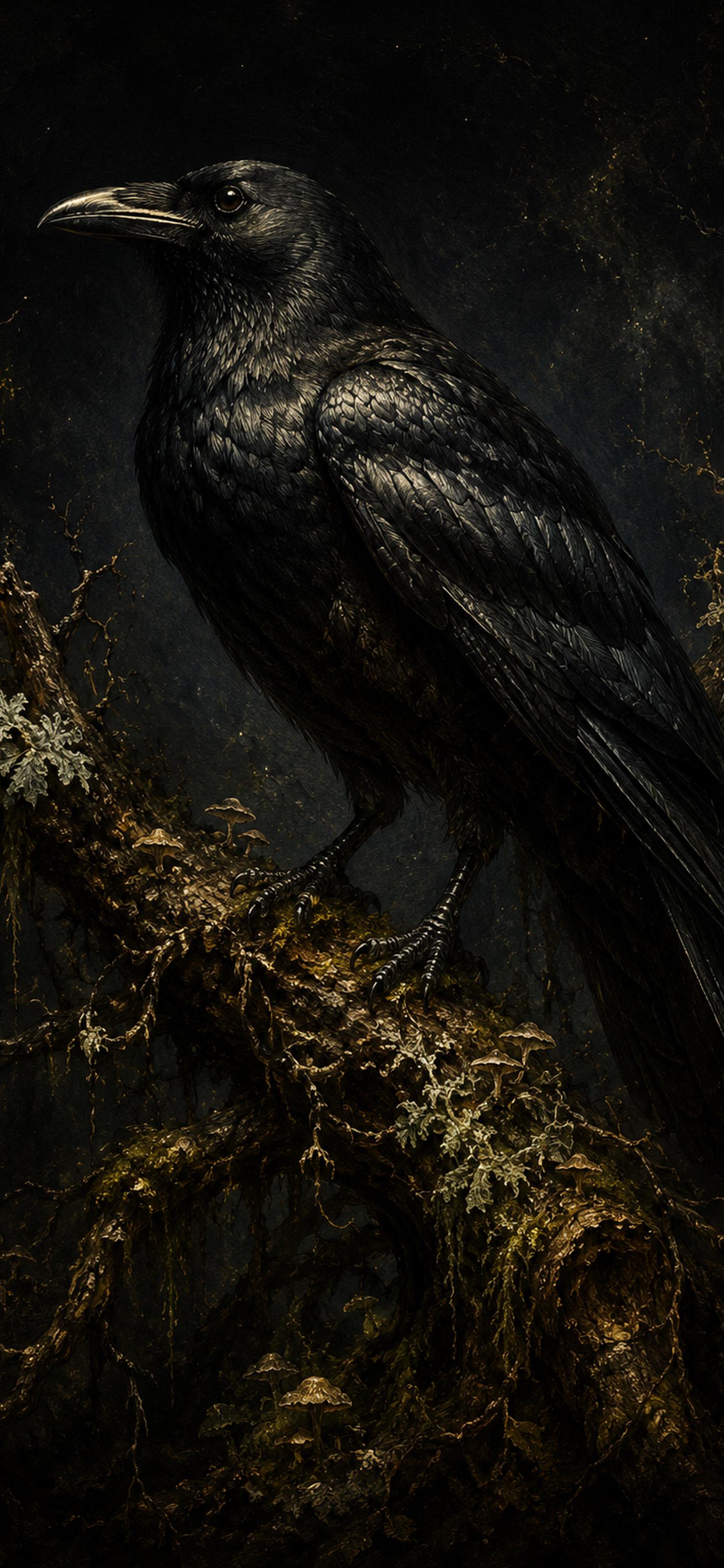 Forest Midnight Phone Wallpaper Bundle | Dark Goblincore Lock Screen (Digital Download)