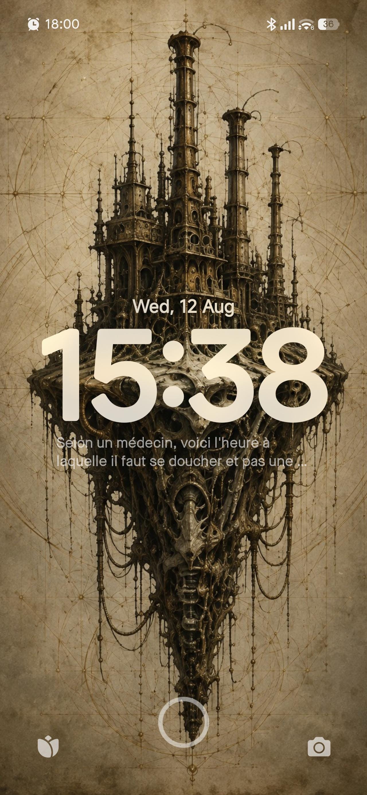 Spires V - Biomechanical Wallpaper | Dark Academia Lock Screen | Surreal Anatomy Engine | Gothic Sci-Fi Digital Download