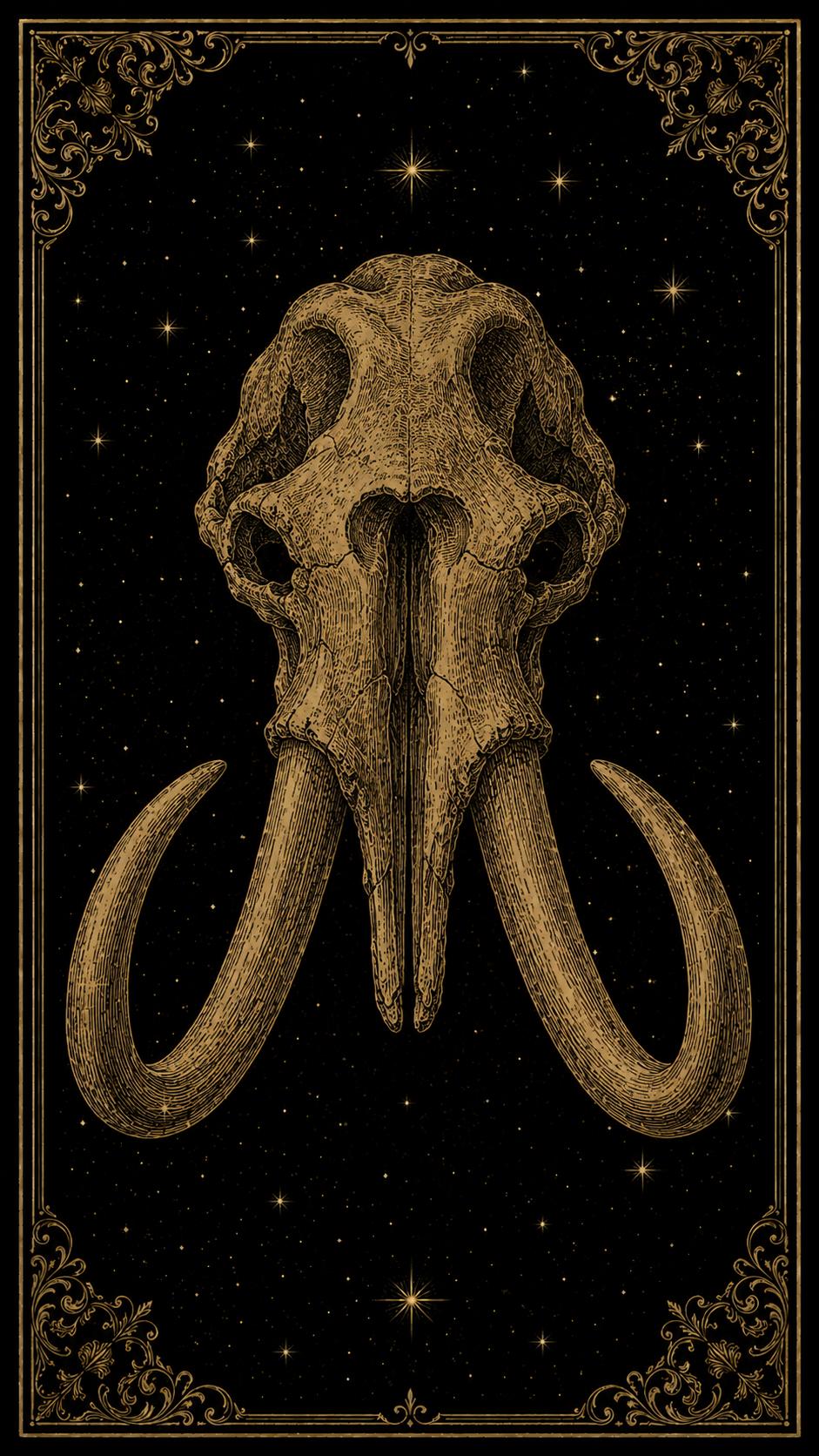 Specimens of What the Earth Forgot, Printable Bookmarks | Extinct Species Gold Linework | Dark Academia | Digital Download