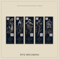 Strange Flora Bookmark | Dark Academia Set of 5 | Standard or Magnetic | Gothic Cabinet of Curiosities