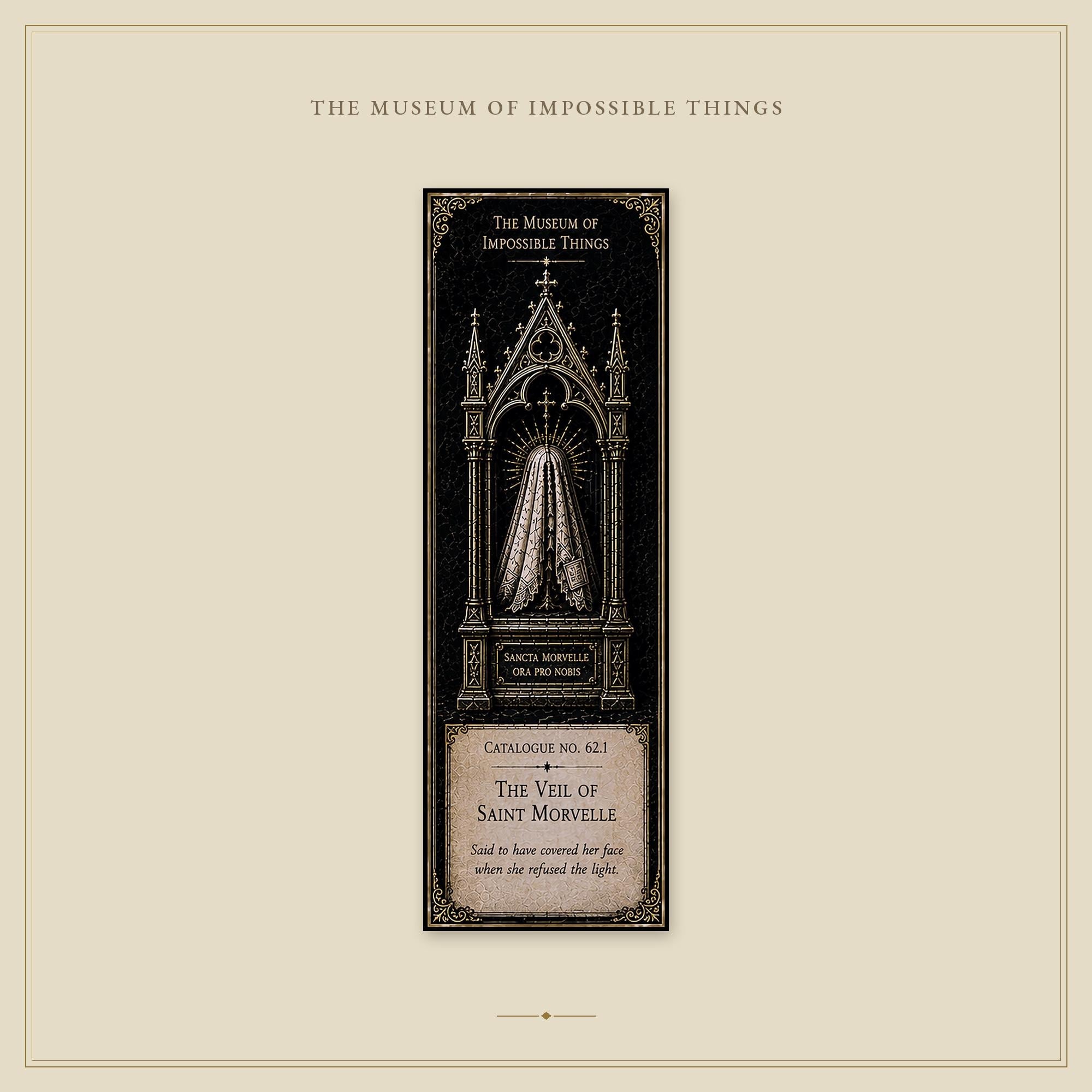 Relics of the Saints Bookmark | Dark Academia Set of 5 | Standard or Magnetic | Gothic Cabinet of Curiosities