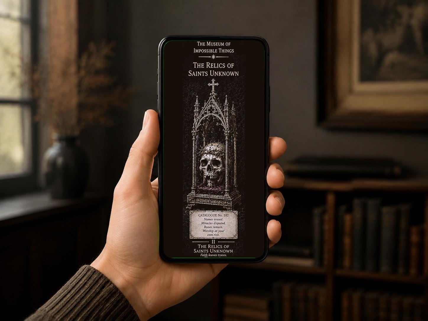 Dark Academia Phone Wallpaper Bundle | Forbidden Wing Lock Screen (Digital Download)