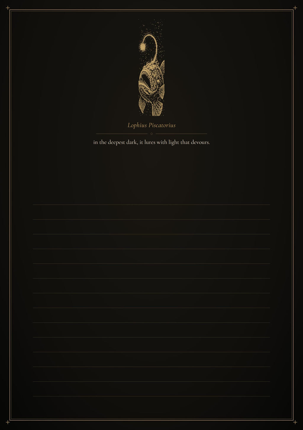 Abyssal Bestiary: Deep Sea Creatures, Dark Academia | Gothic Junk Journal Pages | Printable Insert