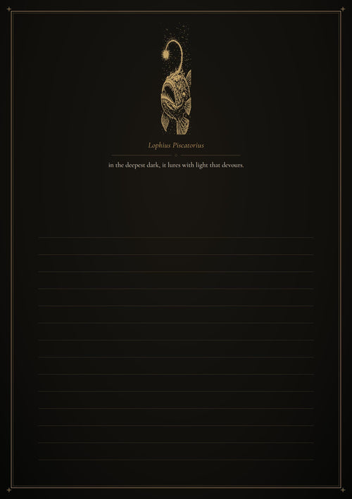 Abyssal Bestiary: Deep Sea Creatures, Dark Academia | Gothic Junk Journal Pages | Printable Insert
