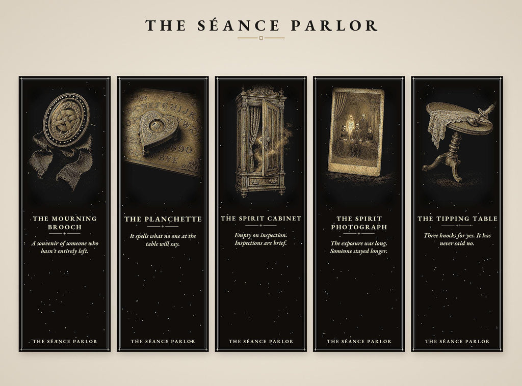 The Séance Parlor Bookmark, Victorian Spiritualism | Gothic Dark Academia | Magnetic Page Marker | Hand Finished