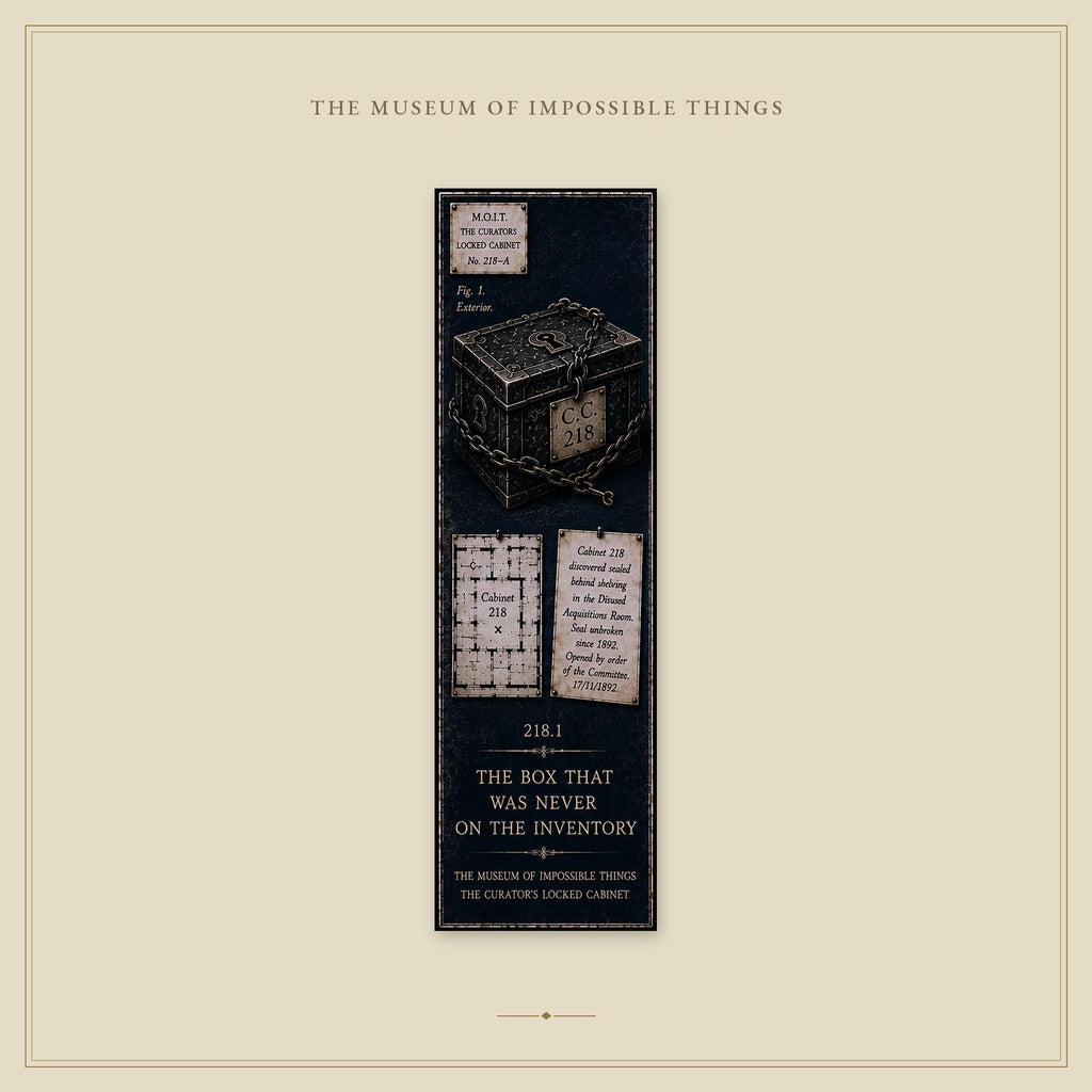 The Curator's Locked Cabinet Bookmark | Dark Academia Set of 5 | Standard or Magnetic | Gothic Cabinet of Curiosities