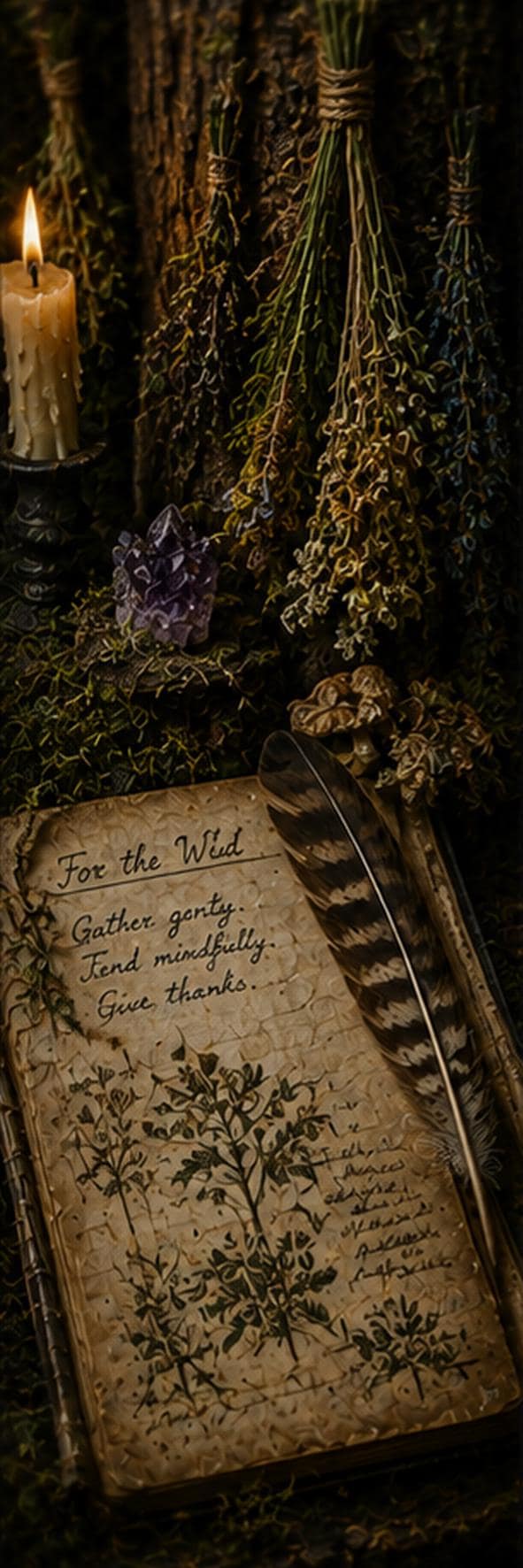 Goblincore Bookmarks Printable Set | Apothecary, Alchemy, Woodland Botanical (Digital Download)