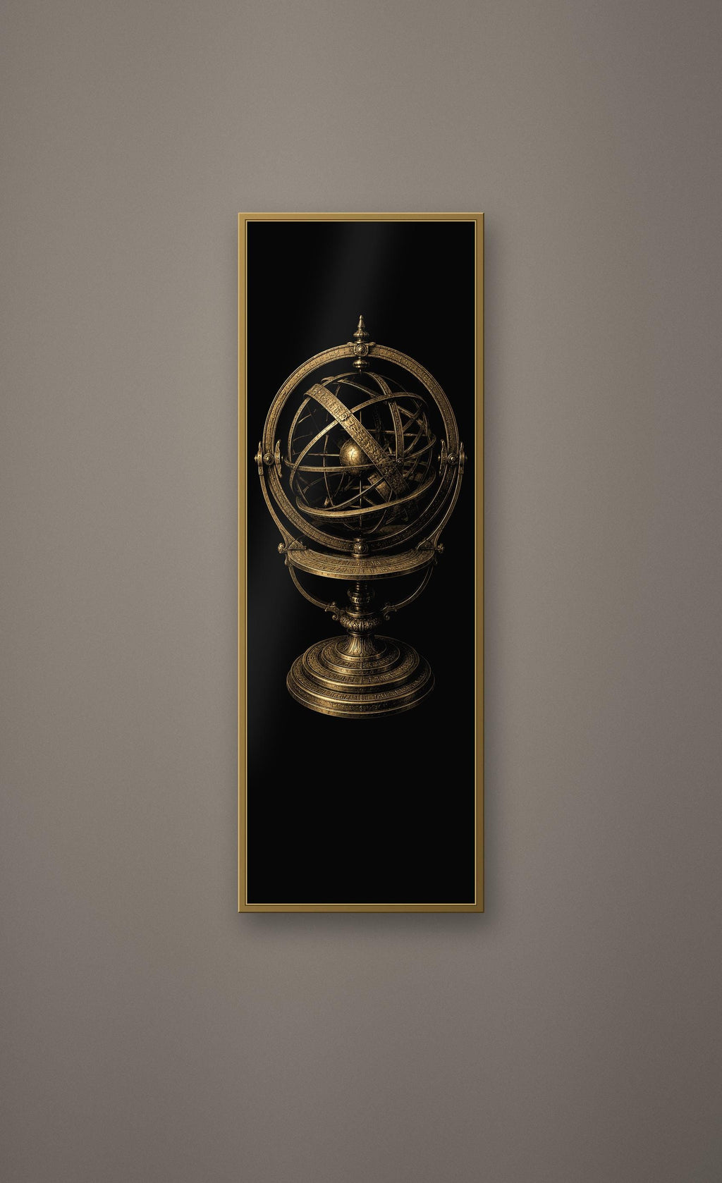 Forgotten Observatory: Dark Academia Celestial Prints | Gold On Black | Orrery Wall Art | Astronomy Digital Download