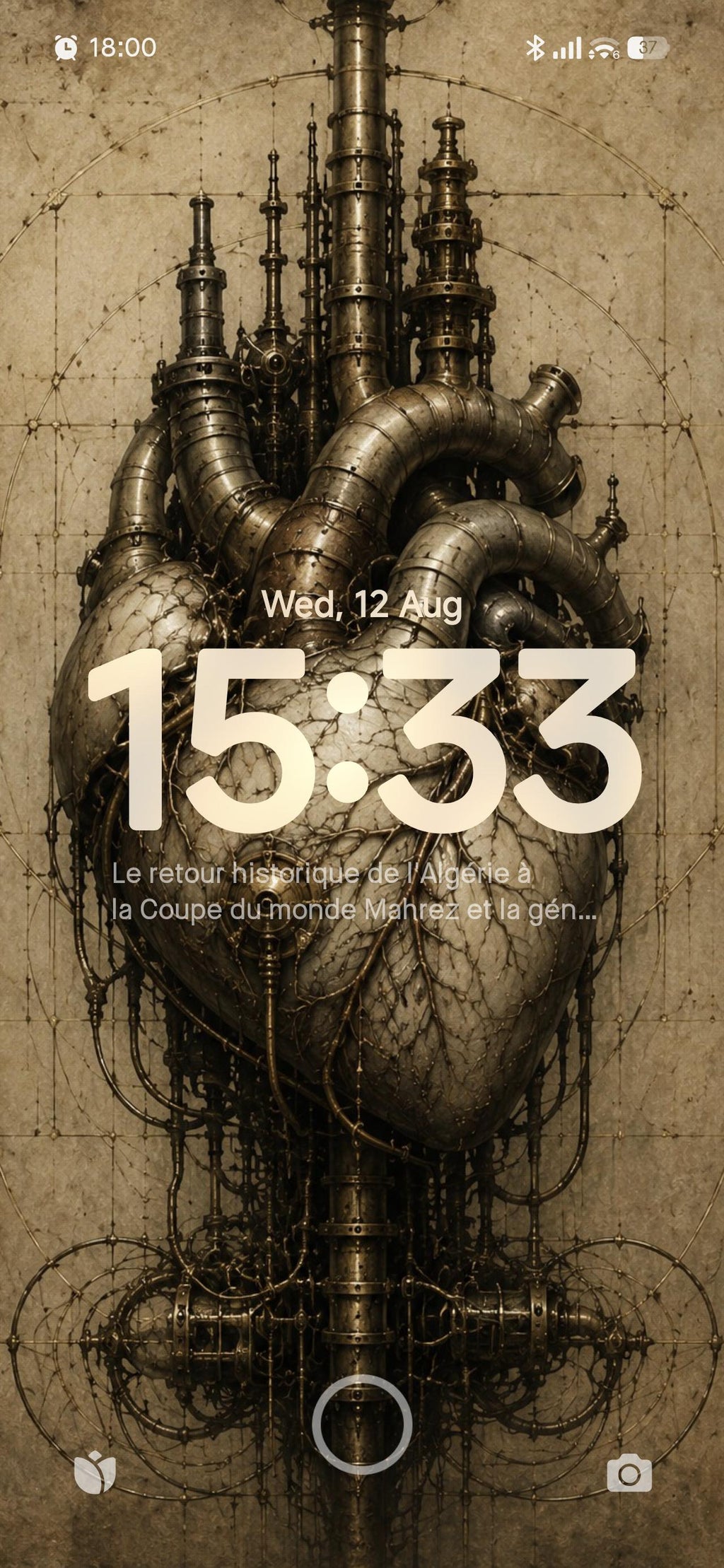 Hearts & Vessels Biomechanical Phone Wallpaper Bundle | Dark Academia Lock Screen | Gothic Sci-Fi Digital Art
