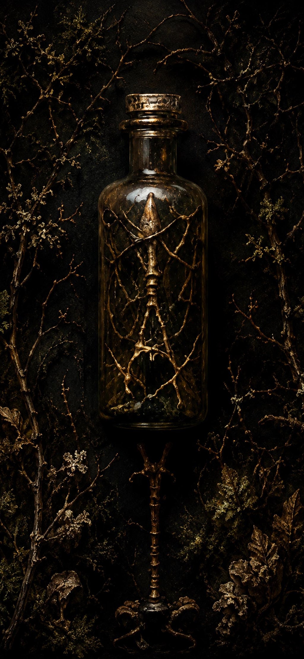 Hedge Witch Midden Phone Wallpaper Bundle | Dark Goblincore Lock Screen, Witchy Aesthetic | iPhone & Android Digital Download
