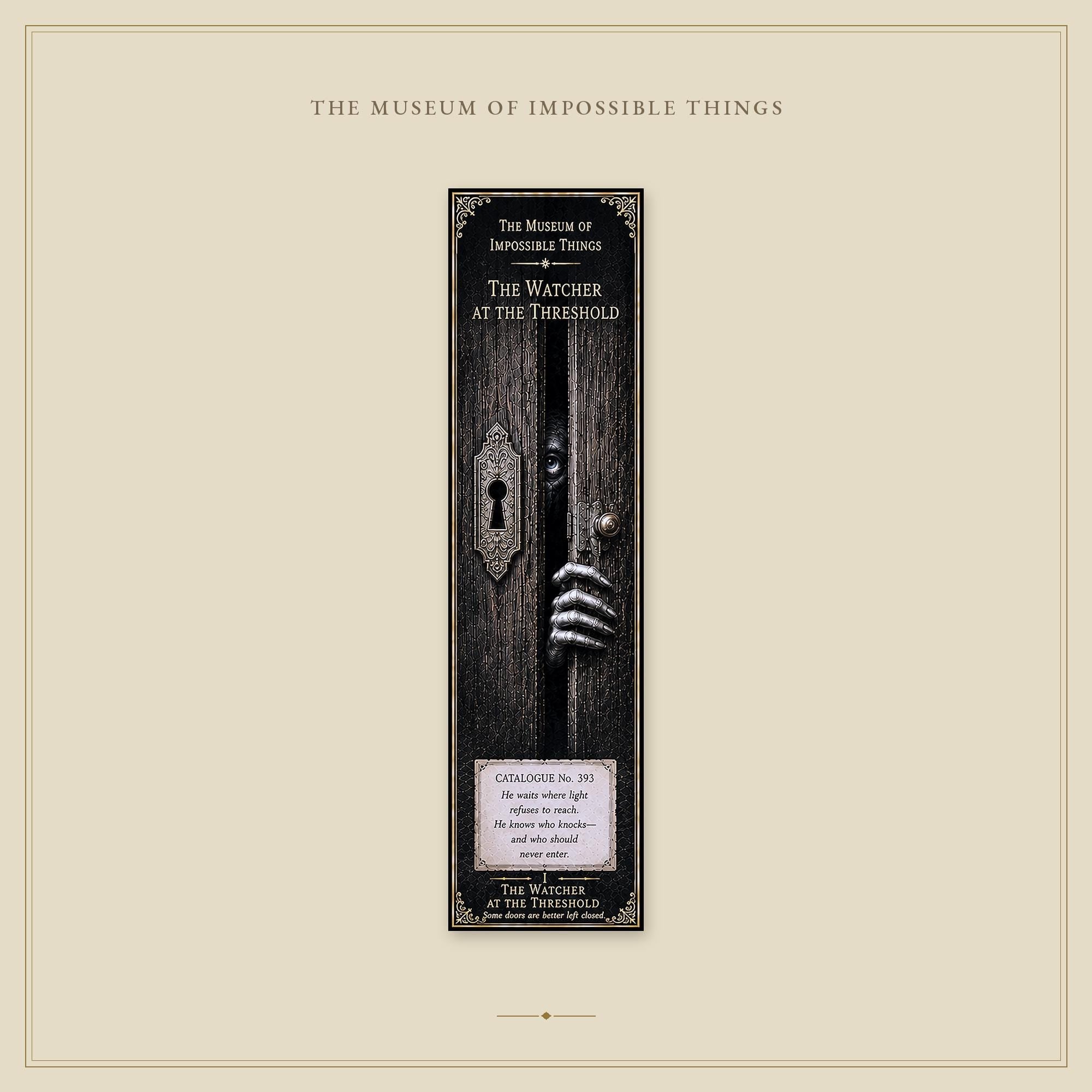 The Watcher at the Threshold Bookmark | Dark Academia Set of 5 | Standard or Magnetic | Gothic Cabinet of Curiosities
