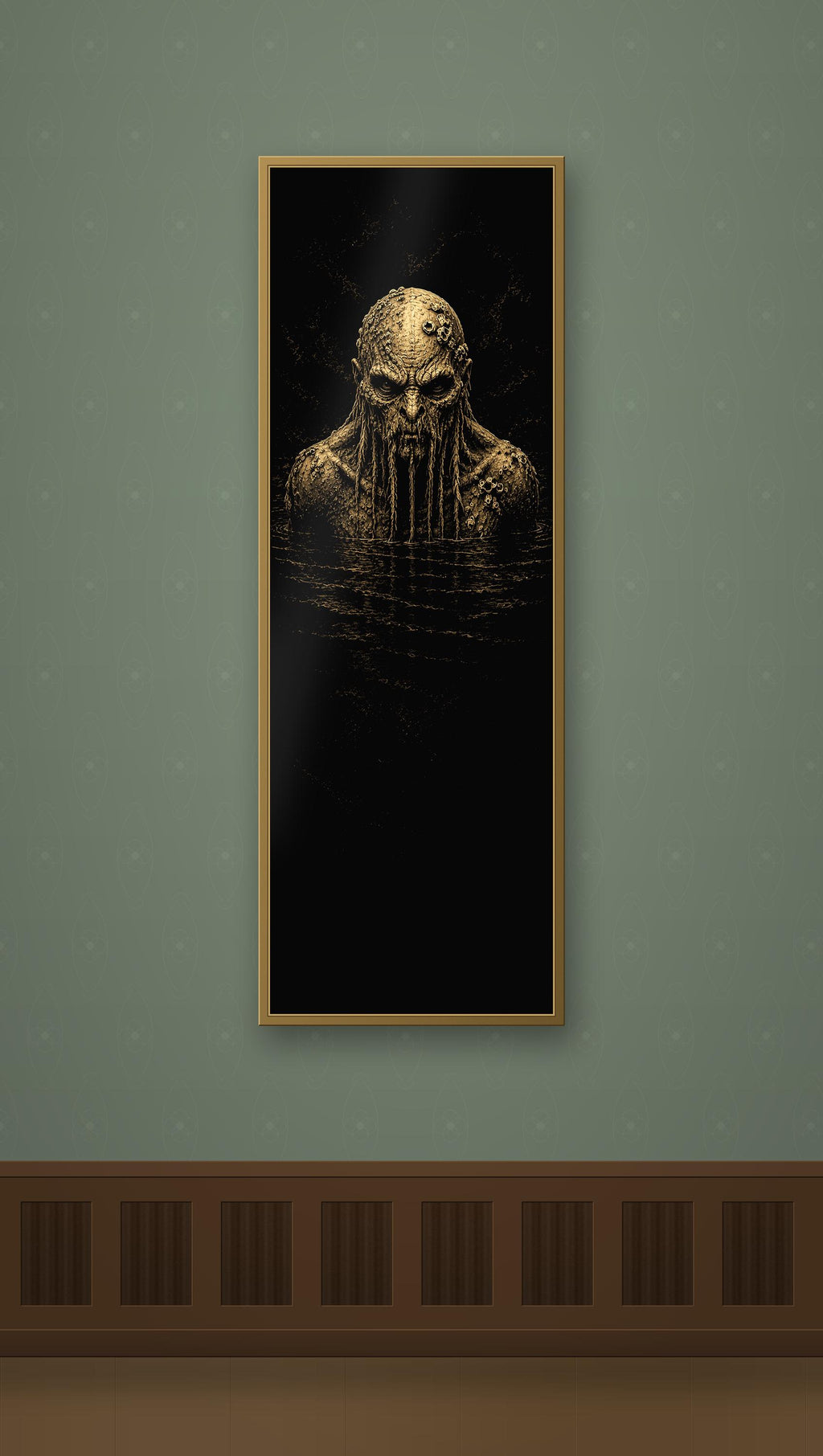 The Watcher in the Deep — Dark Academia Wall Art | Digital Download